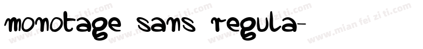 monotage sans regula字体转换